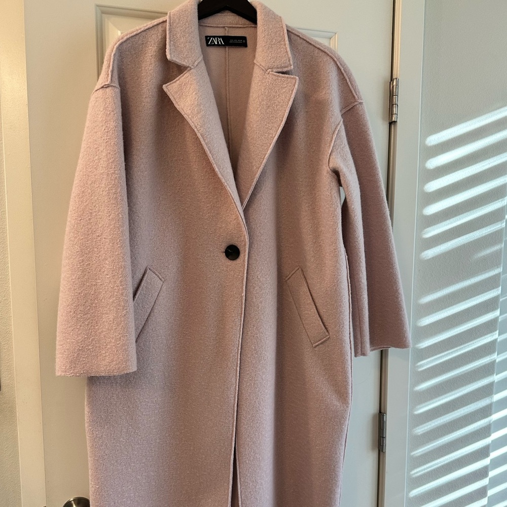 Zara light pink coat *NWOT*